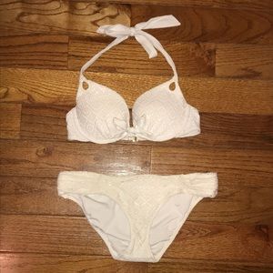 Victoria’s Secret White Crochet Bikini Set